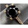 Image 2 : 10k(2.2g), Black Diamond (2.5+0.06ct) Ring, Size 6 Retail value $4000