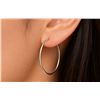 Image 1 : Silver Hoop Earring Retail value $50