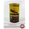 Image 2 : OIL CAN : Shaler Rislone Special Snowmobile Oil (Measures : 6-1/2"H x 4"Dia)
