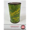 Image 1 : OIL CAN : Superior Motor Oil (Measures : 6-1/2"H x 4"Dia)