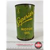Image 2 : OIL CAN : Superior Motor Oil (Measures : 6-1/2"H x 4"Dia)