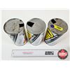 Image 6 : OIL CANS (3) : CO-OP D-MO  (All Measure : 6-1/2"H x 4"Dia)