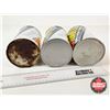 Image 7 : OIL CANS (3) : CO-OP D-MO  (All Measure : 6-1/2"H x 4"Dia)