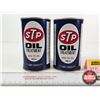 Image 2 : STP Oil Treatment Cans (2) (Cardboard) (Both Full) (Both Measures : 5"H x 3"Dia)
