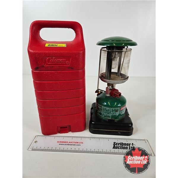 COLEMAN Lantern : Model 222 w/ Carry Case (Case Measures : 12-1/2"H)