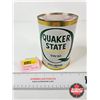 Image 1 : OIL CAN : Quaker State Super Blend 5W-30 (Cardboard) (Full) (Measures : 6"H x 4"Dia)