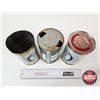 Image 6 : OIL CAN Combo (3) : Quaker State (All Measures : 6-1/2"H x 4"Dia)