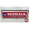 Image 1 : Vintage Single Sided Sign : HONDA ALL STAR SERVICE (Measures : 12"H x 37-1/2"W x 5-1/2"D) (NOTE : Le