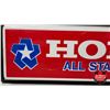 Image 4 : Vintage Single Sided Sign : HONDA ALL STAR SERVICE (Measures : 12"H x 37-1/2"W x 5-1/2"D) (NOTE : Le