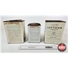 Image 5 : Vintage Leytosan Fungicide Tins (3) (Largest Measures : 8"H x 6"W x 6"D)