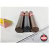 Image 7 : Sheffield Bronze Powder Glass Vials (3) (Full) (All Measure : 4"L)