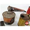 Image 3 : Vintage Tin Combo (5) :  - Whiz - Watkins - CIL - Black Flag - Coleman