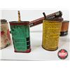 Image 7 : Vintage Tin Combo (5) :  - Whiz - Watkins - CIL - Black Flag - Coleman