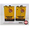 Image 2 : Hydraulic Fluid Cans (2) : Minneapolis-Moline (Both Measure : 10"H x 6-1/2"W x 4"Dia)