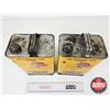 Image 6 : Hydraulic Fluid Cans (2) : Minneapolis-Moline (Both Measure : 10"H x 6-1/2"W x 4"Dia)