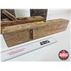 Image 2 : Vintage Collectors Combo : (2) Wood Planes & (2) One Gal Tins (Longest Plane Measures : 22-1/4"L)