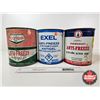 Image 2 : Vintage Anti-Freezes Cans (3) : - CO-OP - Zero-Flow - Exel (All Measures : 8"H x 7"Dia)
