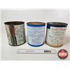 Image 4 : Vintage Anti-Freezes Cans (3) : - CO-OP - Zero-Flow - Exel (All Measures : 8"H x 7"Dia)