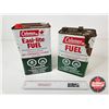 Image 1 : COLEMAN Fuel Cans (2) (Both Measure : 9"H x 6-1/4"W x 4-1/4"D)