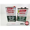 Image 4 : COLEMAN Fuel Cans (2) (Both Measure : 9"H x 6-1/4"W x 4-1/4"D)