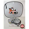 Image 5 : A&W Collapsible Sun Shades (2) w/ Soft Side Cooler (Sun Shade Measures : 23"H x 28"W)