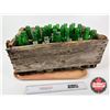 Image 5 : Wood Crate w/ Bottles (34) : ACL Labels - (24) Old Colony - (10) Capital Beverages (Crate Measures :