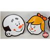 Image 2 : A&W Burger Family Heads (Grandpa, Papa, Mama, Teen, Baby) (Average Size : 14"H x 3/4"D)