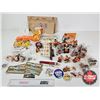Image 1 : A&W Root Beer Ornaments w/ Jigsaw Puzzle, Brown Paper Bags, Etc!