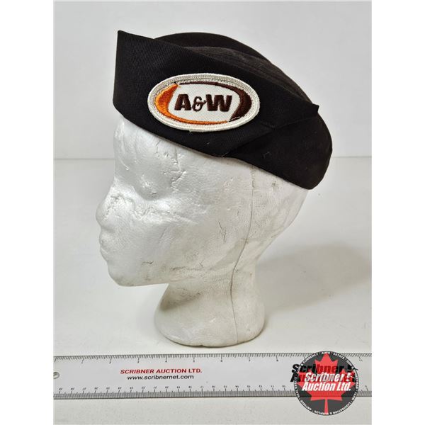 A&W Vintage Car Hop Uniform Cap (Styrofoam Mannequin Head Not Included)
