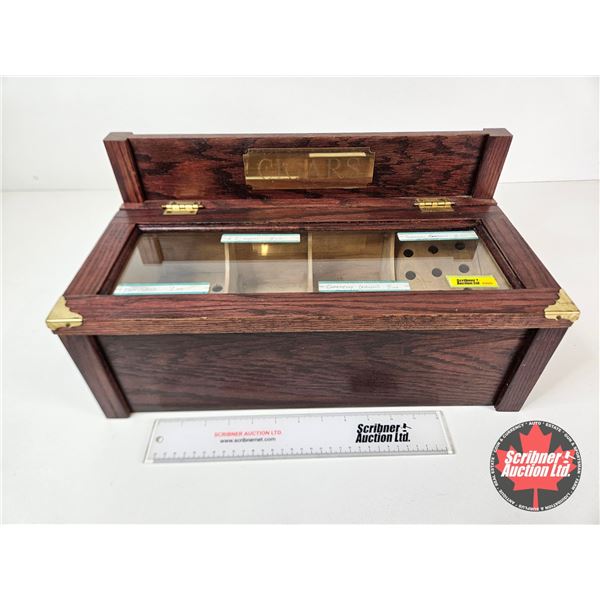 CIGARS Store Display Humidor (9"H x 18"W x 9"D)