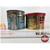 Image 3 : OLD CHUM Tobacco Tins (2) - 3-1/2"H x 5"Dia - 3-3/4"H x 4-1/4"Dia