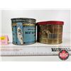 Image 5 : OLD CHUM Tobacco Tins (2) - 3-1/2"H x 5"Dia - 3-3/4"H x 4-1/4"Dia