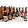 Image 2 : Collector Combo : Wood Crate & Bottles - Apple Crate - Vintage Beer Bottles (18) (Crate Measures : 8
