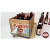 Image 4 : Collector Combo : Wood Crate & Bottles - Apple Crate - Vintage Beer Bottles (18) (Crate Measures : 8