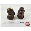 Image 3 : Antique Carriage Lamps (2) (Frames Only/Decor Pieces) (Each Measures : 7-1/2"H)