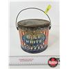 Image 1 : "Blue & White Brand" Coffee Pail (Measures : 6"H x 7-1/2"Dia)