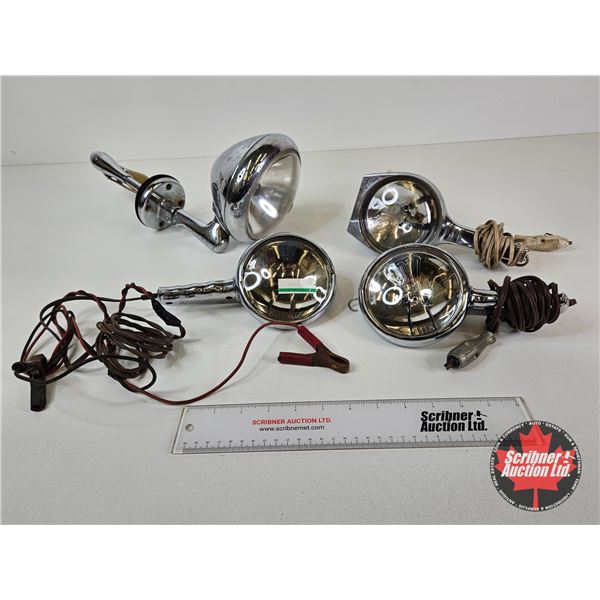 Automotive Group : - Car Search Light - 12V Trouble Lights (3) (Largest Measures 14"L)