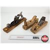 Image 1 : Antique Wood Planes (3)  (Longest Measures : 14-3/4"L)