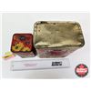 Image 6 : Vintage Tea Tins (2) (Largest Measures : 7-1/4"H x 6-1/2"W x 4"D)
