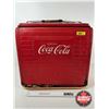 Image 2 : Vintage Coca-Cola Picnic Cooler (c. 1957) (Rusted Bottom) (Measures : 17"H x 17"W x 13"D)