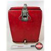 Image 3 : Vintage Coca-Cola Picnic Cooler (c. 1957) (Rusted Bottom) (Measures : 17"H x 17"W x 13"D)