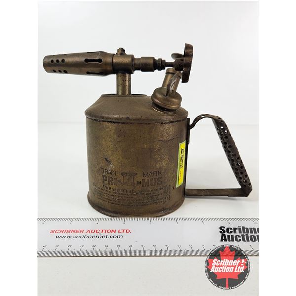 PRIMUS Brass Blow Torch Model 823 (Measures : 7"H)