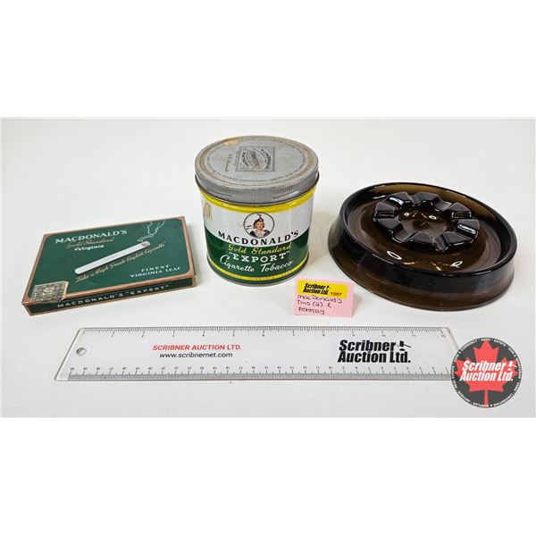 Smokers Collector Group : - MacDonalds Cigarette & Tobacco Tins - Ashtray