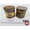 Image 1 : OGDEN'S Tobacco Tins (2) (Largest Measures : 4-1/4"H x 4-1/4"D)