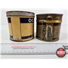Image 5 : OGDEN'S Tobacco Tins (2) (Largest Measures : 4-1/4"H x 4-1/4"D)