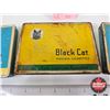 Image 3 : Black Cat Cigarette Tins (3) (All Measure : 3/4"H x 6"W x 4-1/4"D)