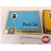 Image 4 : Black Cat Cigarette Tins (3) (All Measure : 3/4"H x 6"W x 4-1/4"D)