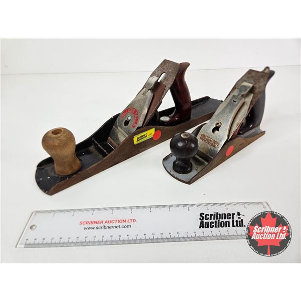 Vintage Wood Planes (2) : Millers Falls & Craftsman (Longest Measures : 18"L)