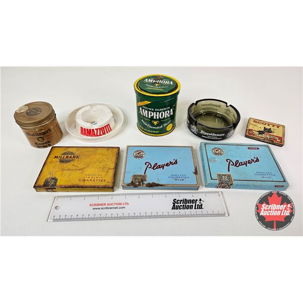 Smokers Combo :  - Cigarette Tins - Tobacco Tins - Ashtrays