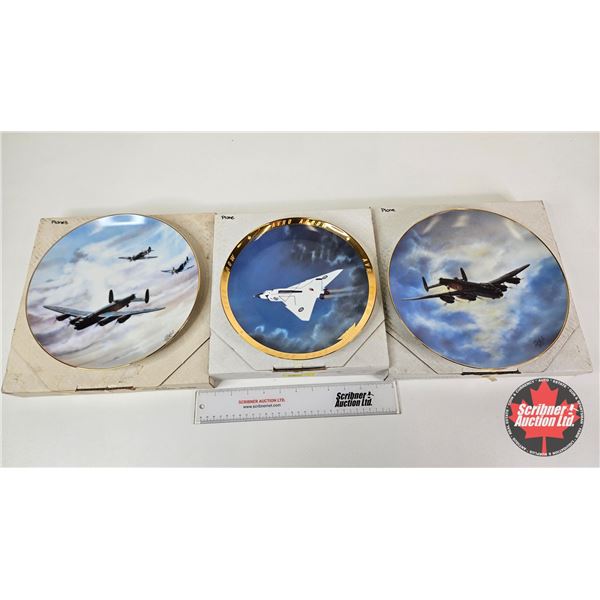 Collector Plates (3) : Airplane Themed